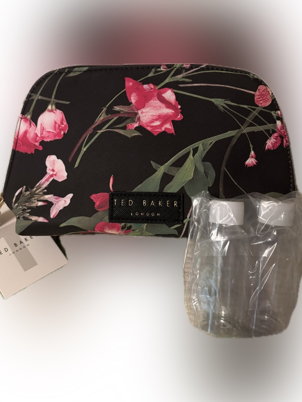 Ted Baker London cosmetic pouch in Scattered Bouquet pattern - NWT
